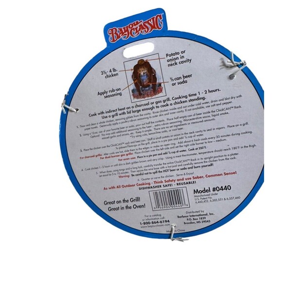 New Bayou Classic Beer Can Chicken - Chick Can Rack‎ Model #0440 - Picture 3 of 3